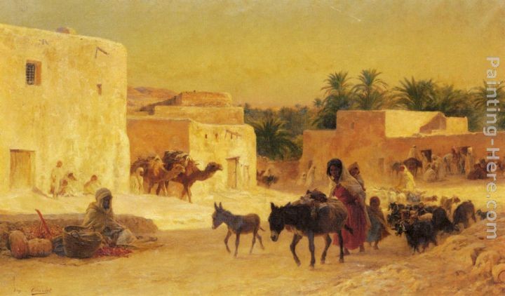 Eugene-Alexis Girardet Leaving the Market